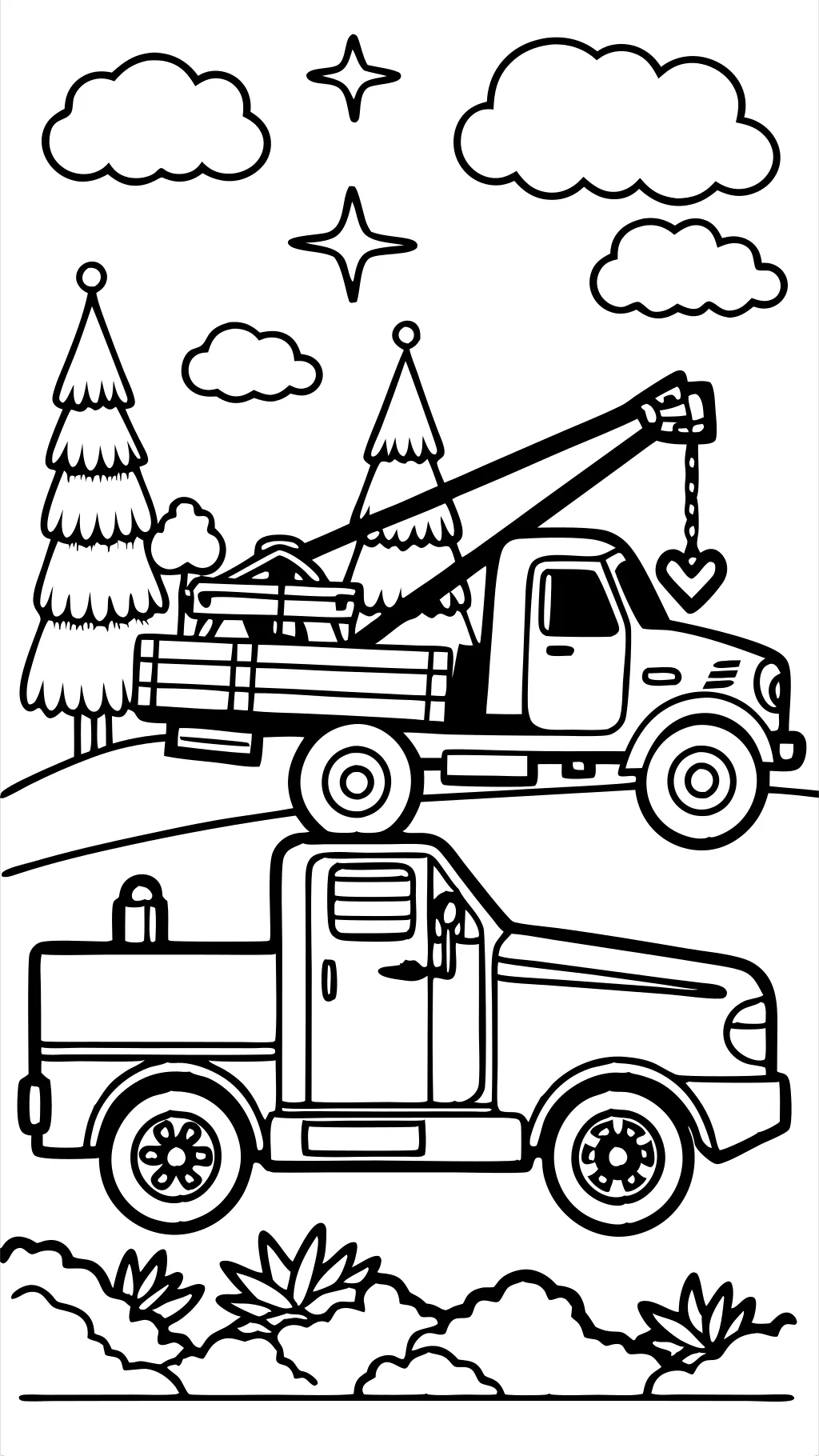 tow truck coloring pages